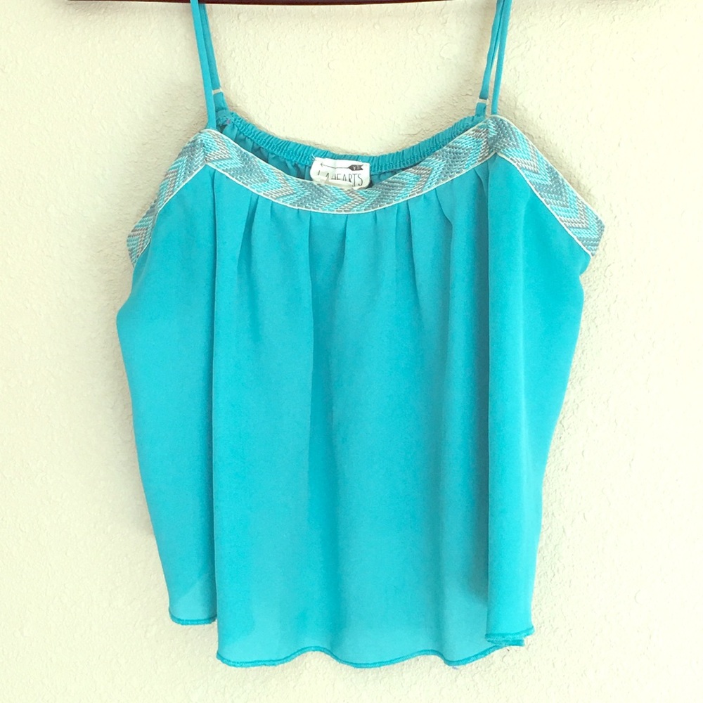 LA Hearts Crop Top👚🦋💙
